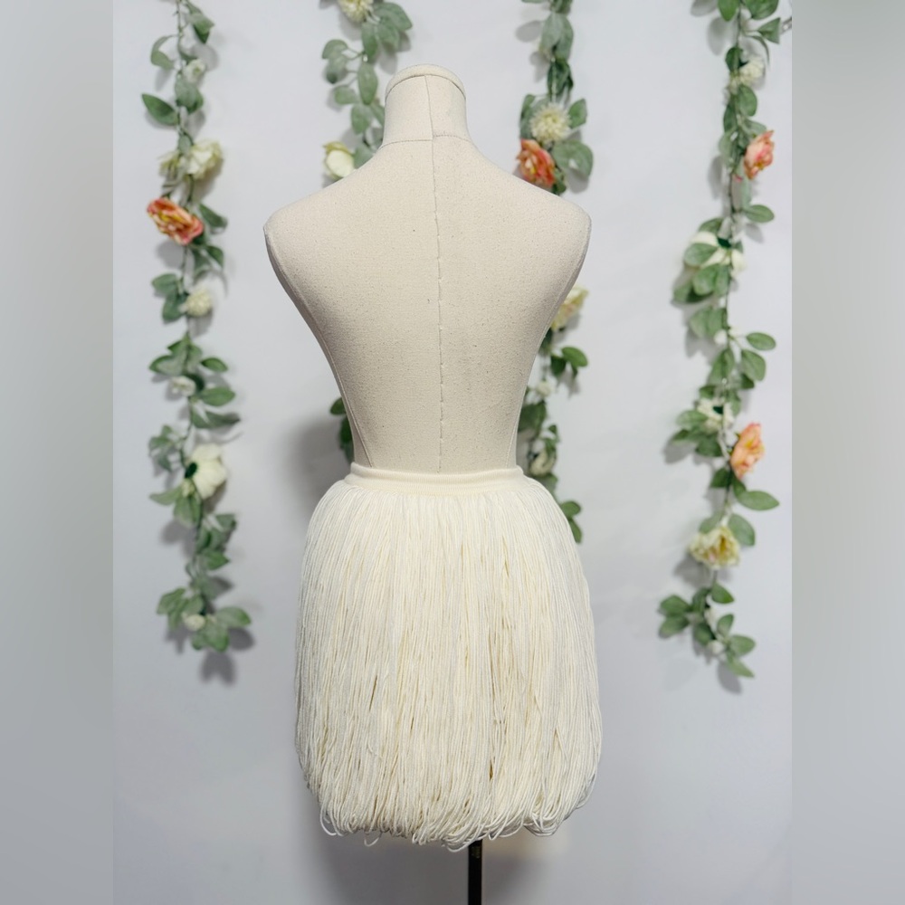 Alaia Fringes Wool Miniskirt - Picture 8 of 12